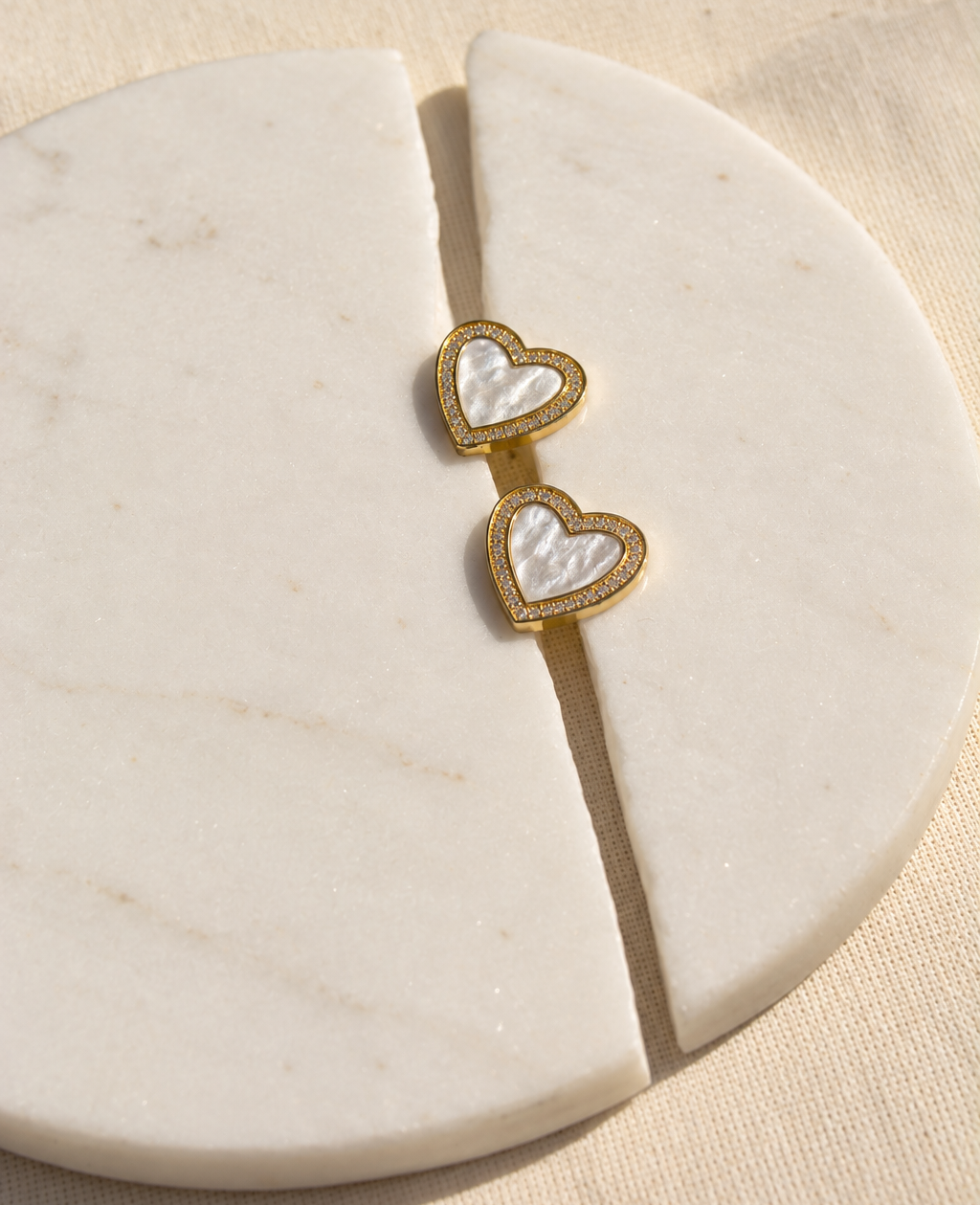 Aretes Topo Amor Perlado