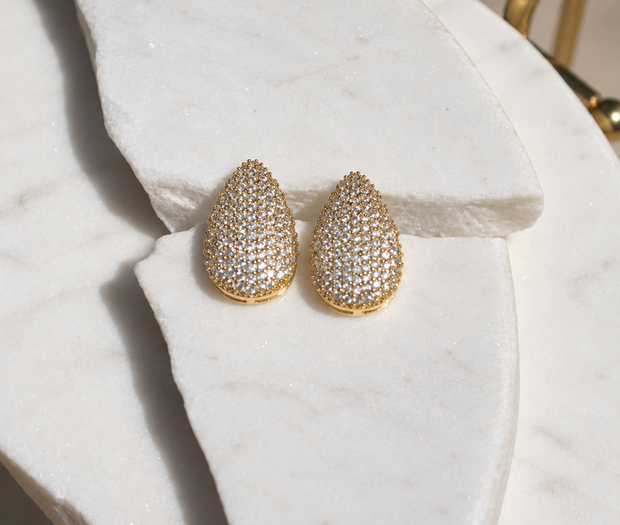 Aretes Topo Gota Piedra