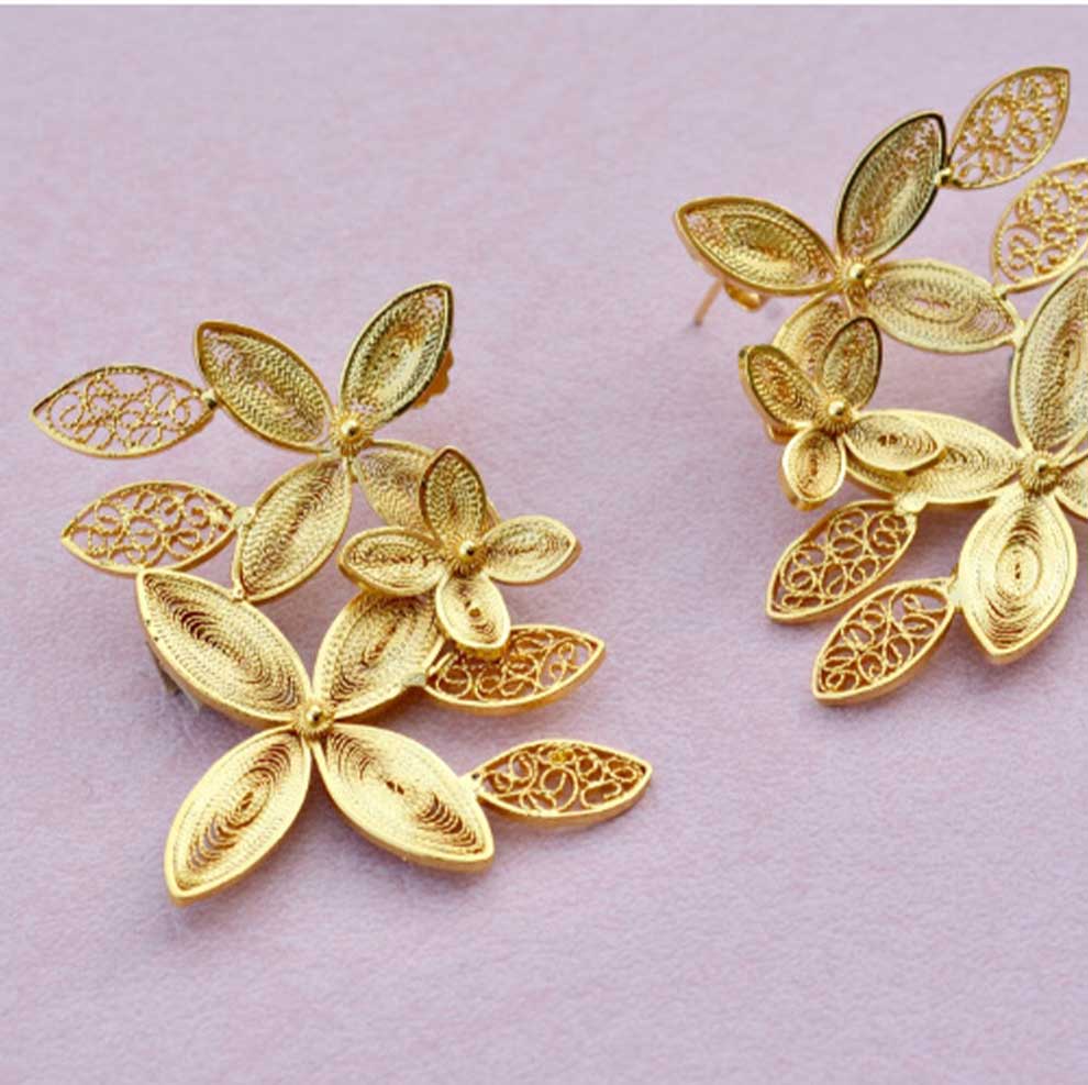 Aretes Sarah Filigrana