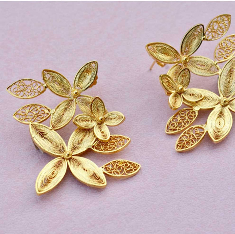 Aretes Sarah Filigrana