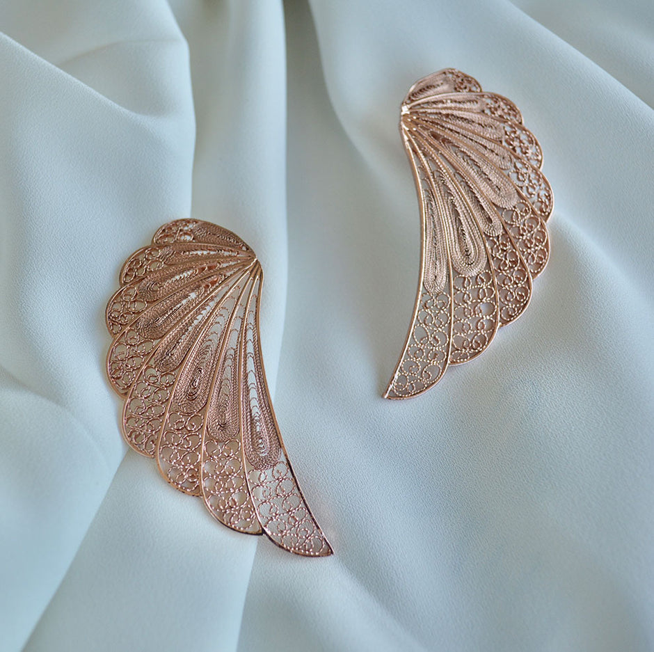 Aretes Angel Filigrana