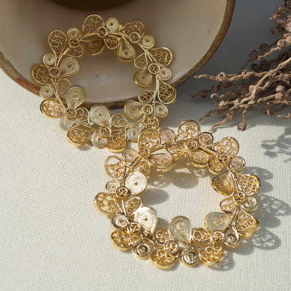 Aretes Dahalia Filigrana
