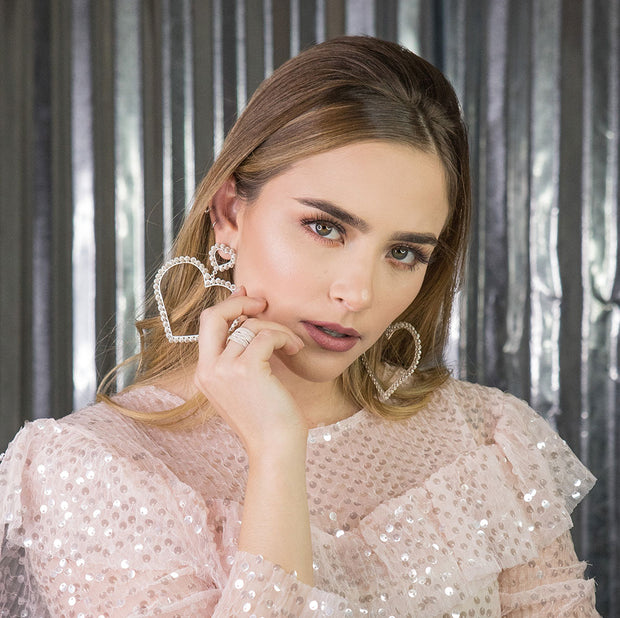 Aretes Maxi Corazón Tomatillo Filigrana