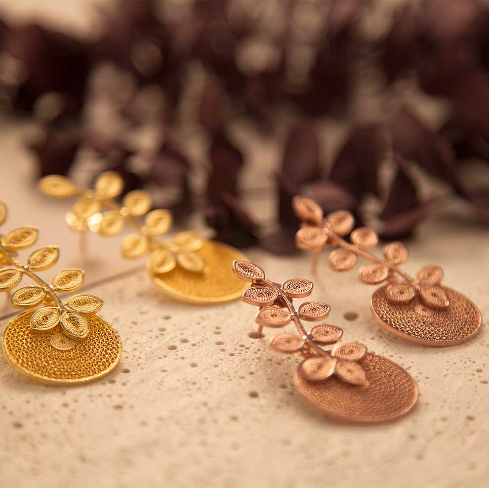 Aretes Monociclo Filigrana